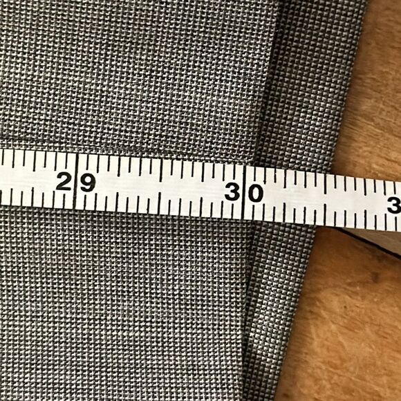 Alfani Mens size 36 Gray Wool Blend Formal Trousers Office, Wedding Etc - Picture 7 of 9